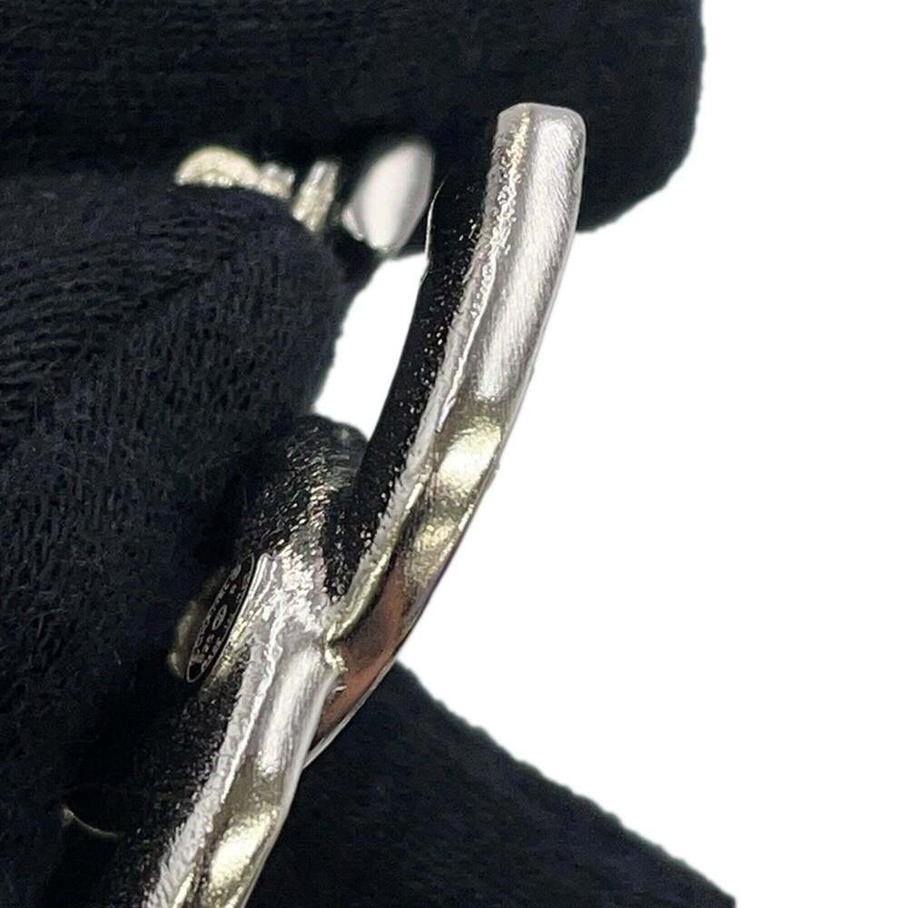 CHANEL Silver Pearl Logo Brooch - Picture 5 of 7